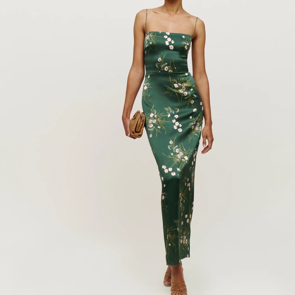 Reformation Frankie Silk Dress Size 10